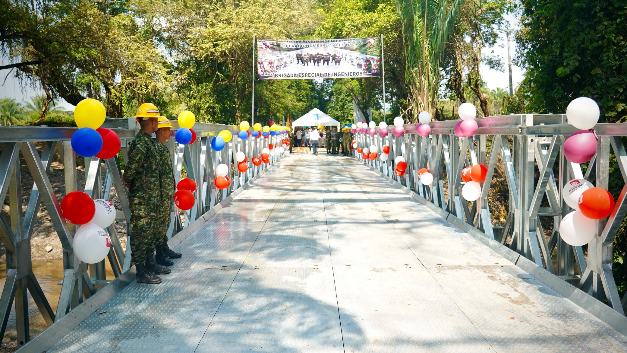 Unidad Nacional del Riesgo puso en servicio puente militar en San Luis 1