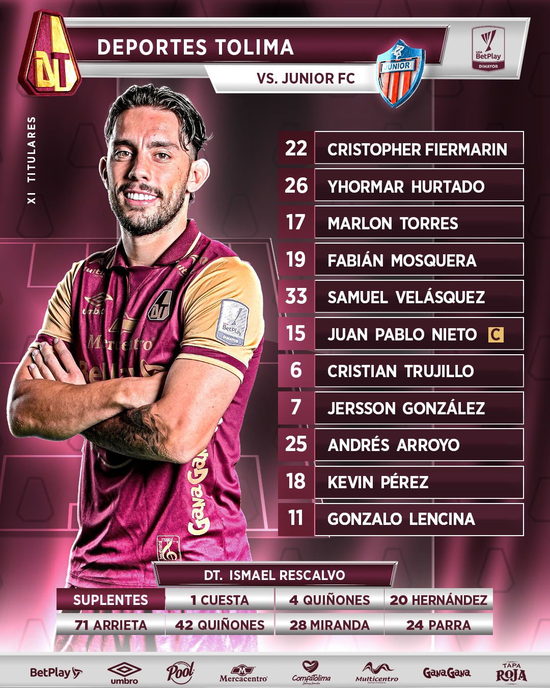 Tolima cedió un punto en casa ante Junior: ahora es sexto en la tabla 2