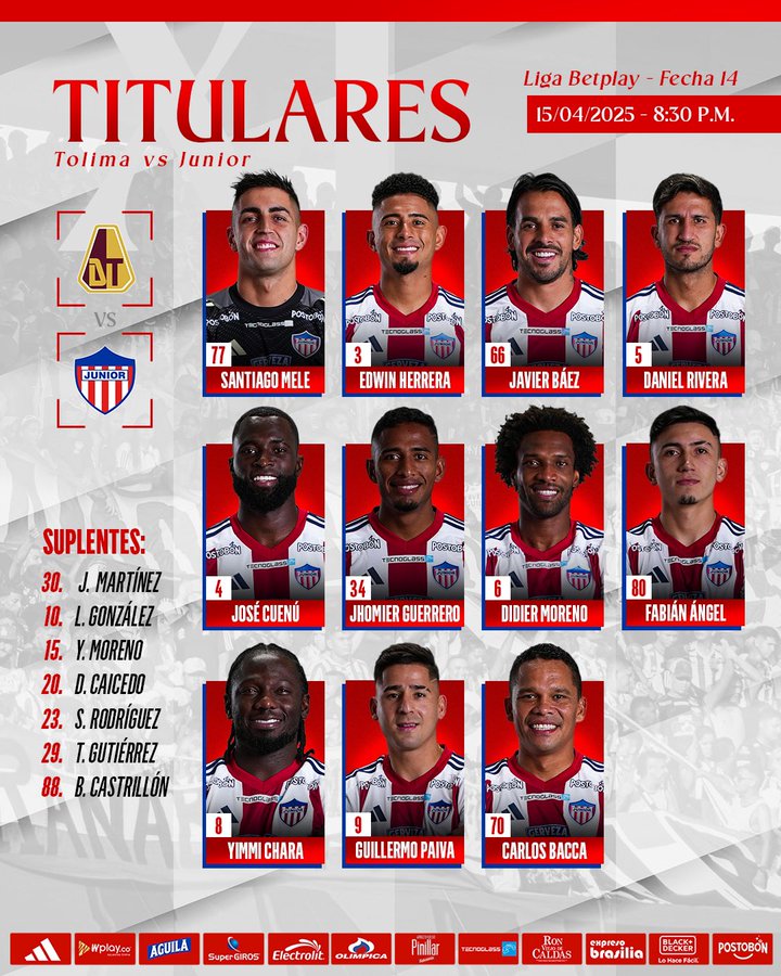 Tolima cedió un punto en casa ante Junior: ahora es sexto en la tabla 3