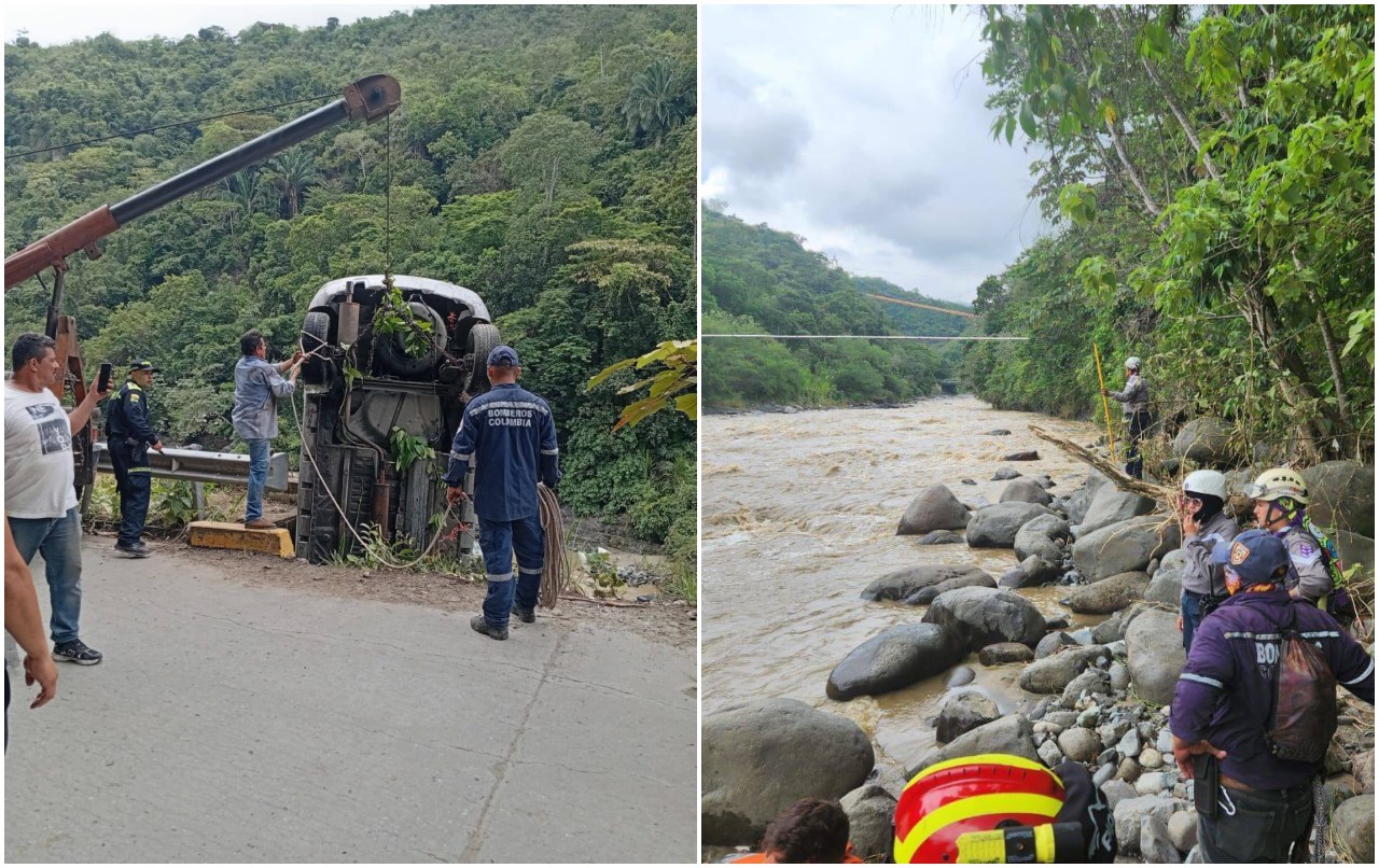 Continúa la búsqueda de joven desaparecido tras accidentarse en su carro y caer al río Coello en la vía Payandé - Ibagué 6