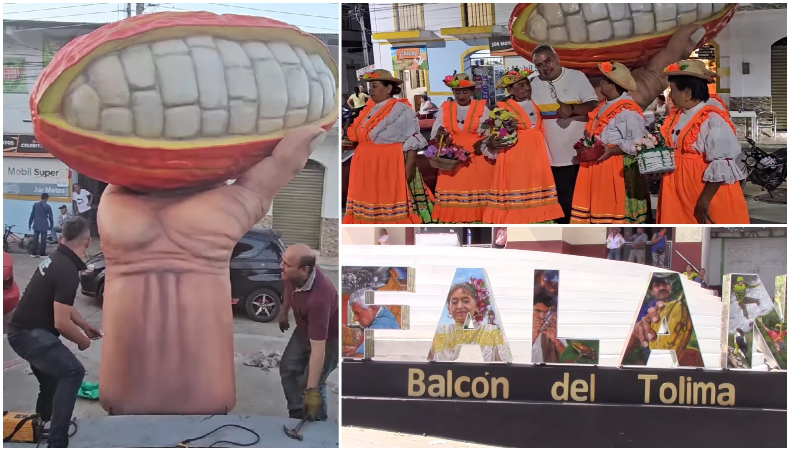 Una mano con cacao le da sabor y orgullo al parque de Falan: homenaje a cultivadores 1