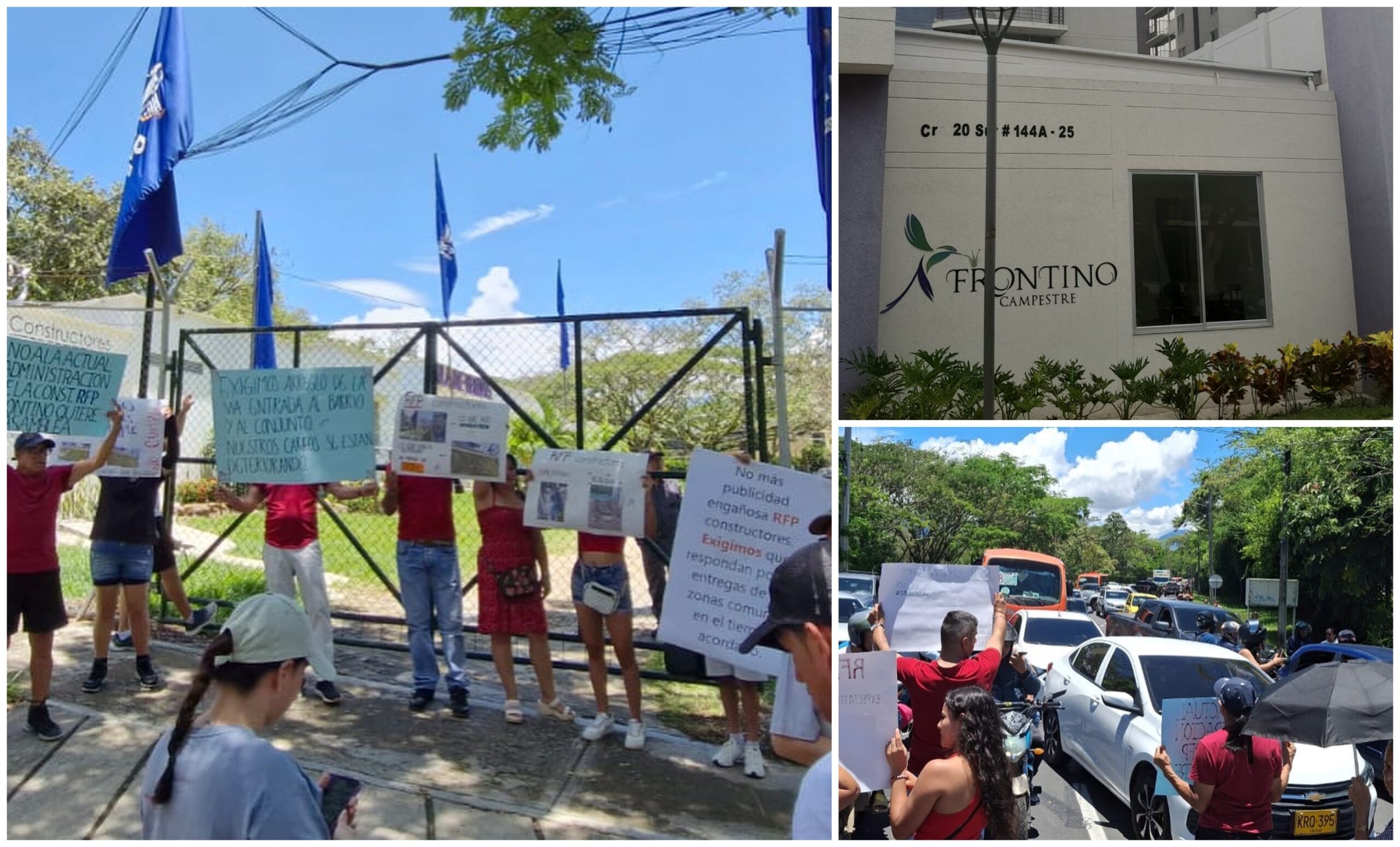 "No nos están cumpliendo en Frontino Campestre": protestan contra RFP Constructores 3