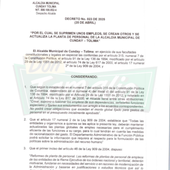 "¡El Emperadorcito! Así llaman en Cunday al Alcalde al querer sacar a las malas empleados de planta" Carlos Santana 2