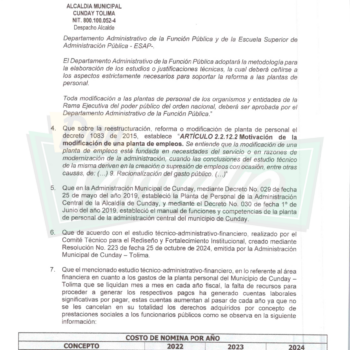 "¡El Emperadorcito! Así llaman en Cunday al Alcalde al querer sacar a las malas empleados de planta" Carlos Santana 3