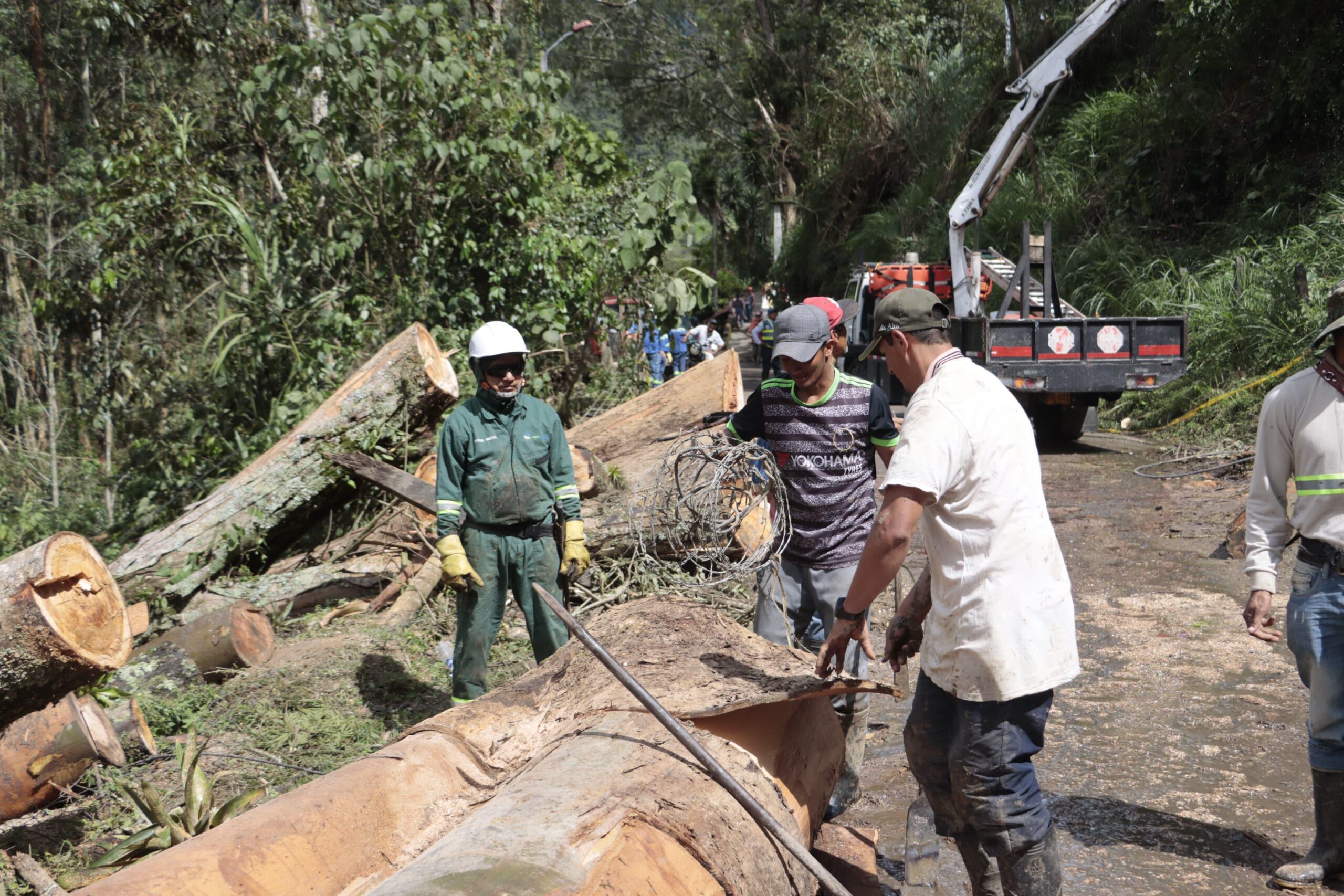 Infibagué recuperó las redes de alumbrado público afectadas por la emergencia en el Cañón del Combeima 1