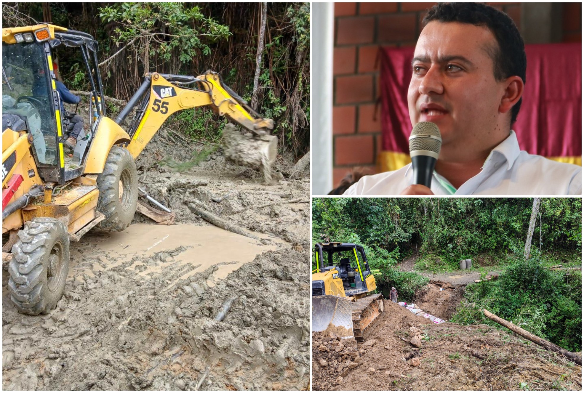 Emergencia en Roncesvalles: deslizamiento bloquea vía principal hacia Playarrica 1