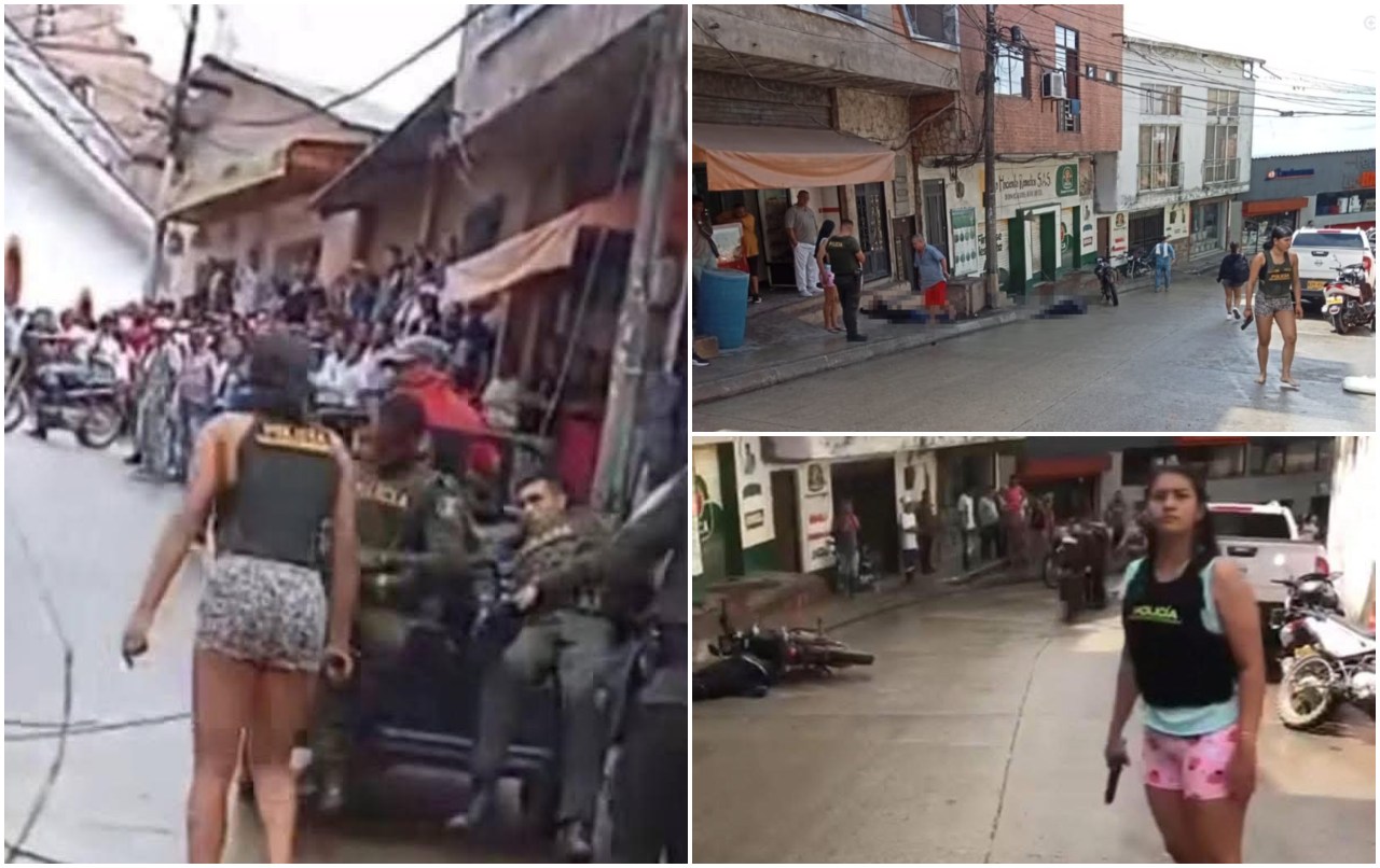 Tres policías heridos y dos delicuentes muertos dejó ataque con granada en Remedios, Antioquia 1