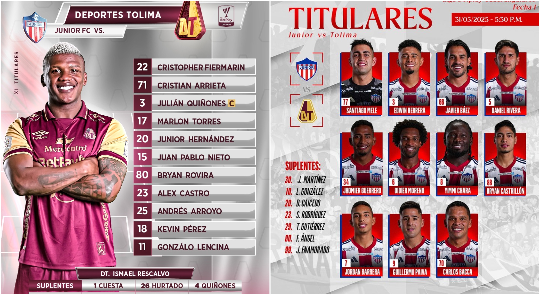 Deportes Tolima se trae un punto tras valioso empate 1-1 frente al Junior 4