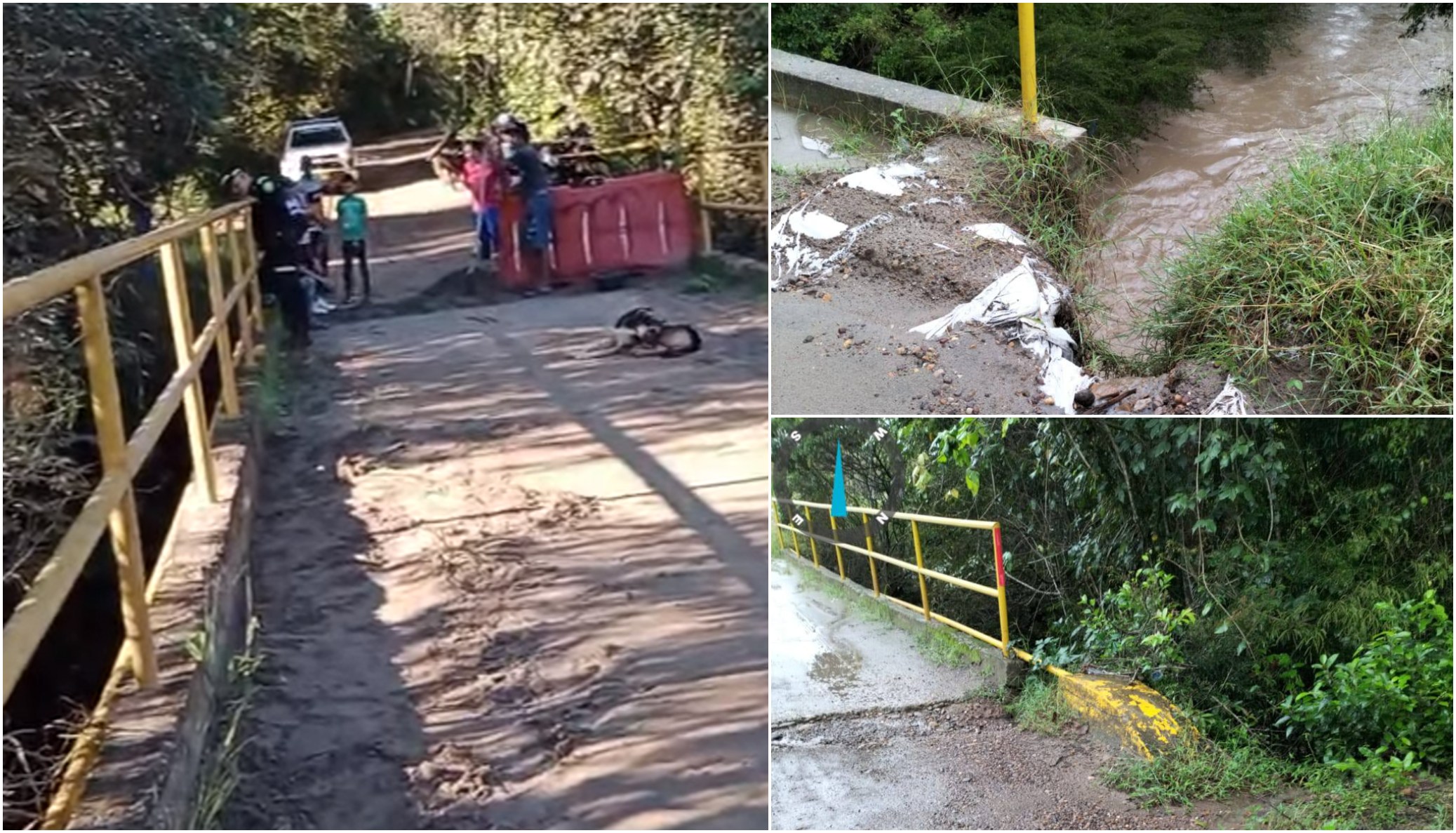 Puente sobre la quebrada Atá, en riesgo de colapso: 12 veredas de Prado quedarían incomunicadas 1