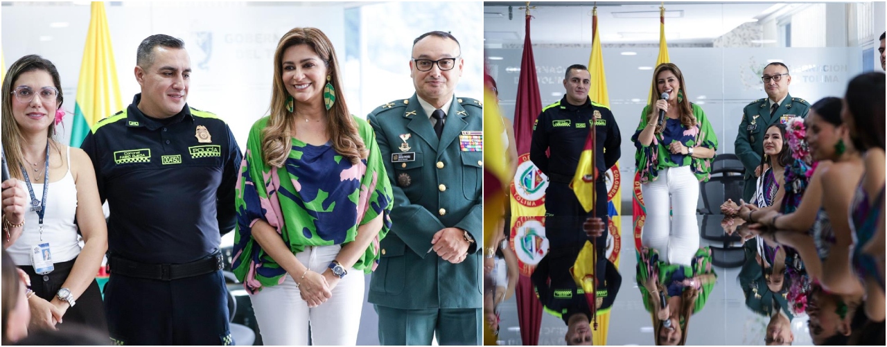 Así fue el recibimiento de la Gobernadora del Tolima a las candidatas del Encuentro Nacional del Folclor 12