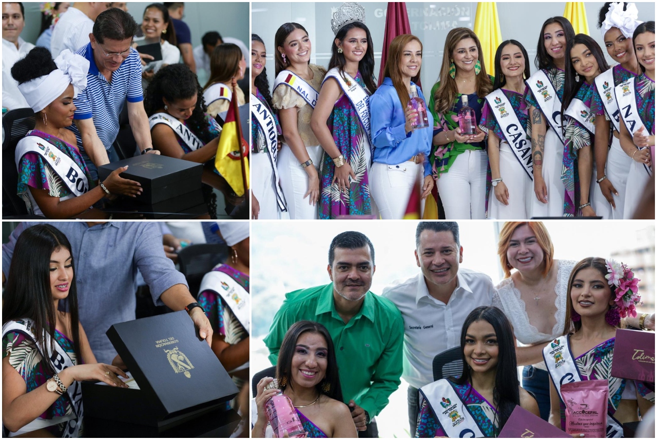 Así fue el recibimiento de la Gobernadora del Tolima a las candidatas del Encuentro Nacional del Folclor 11