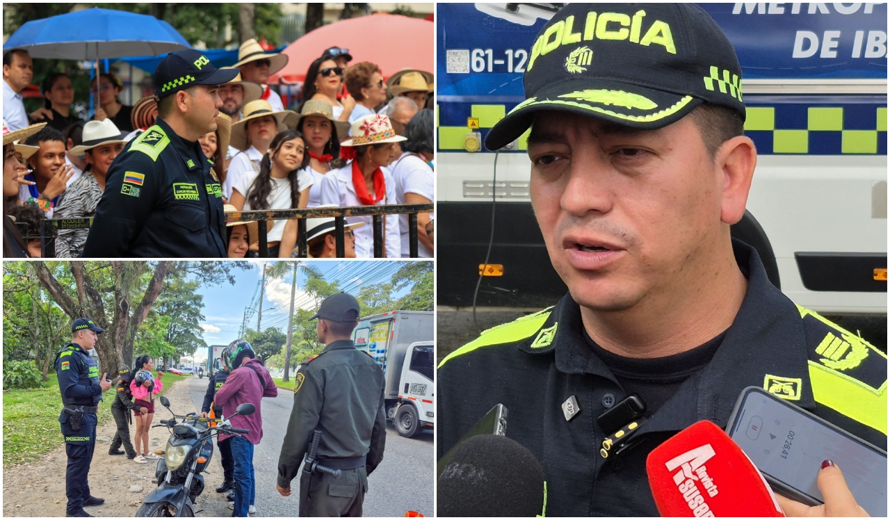 1.100 uniformados garantizarán el orden público en Ibagué, durante el puente festivo de fiestas 1