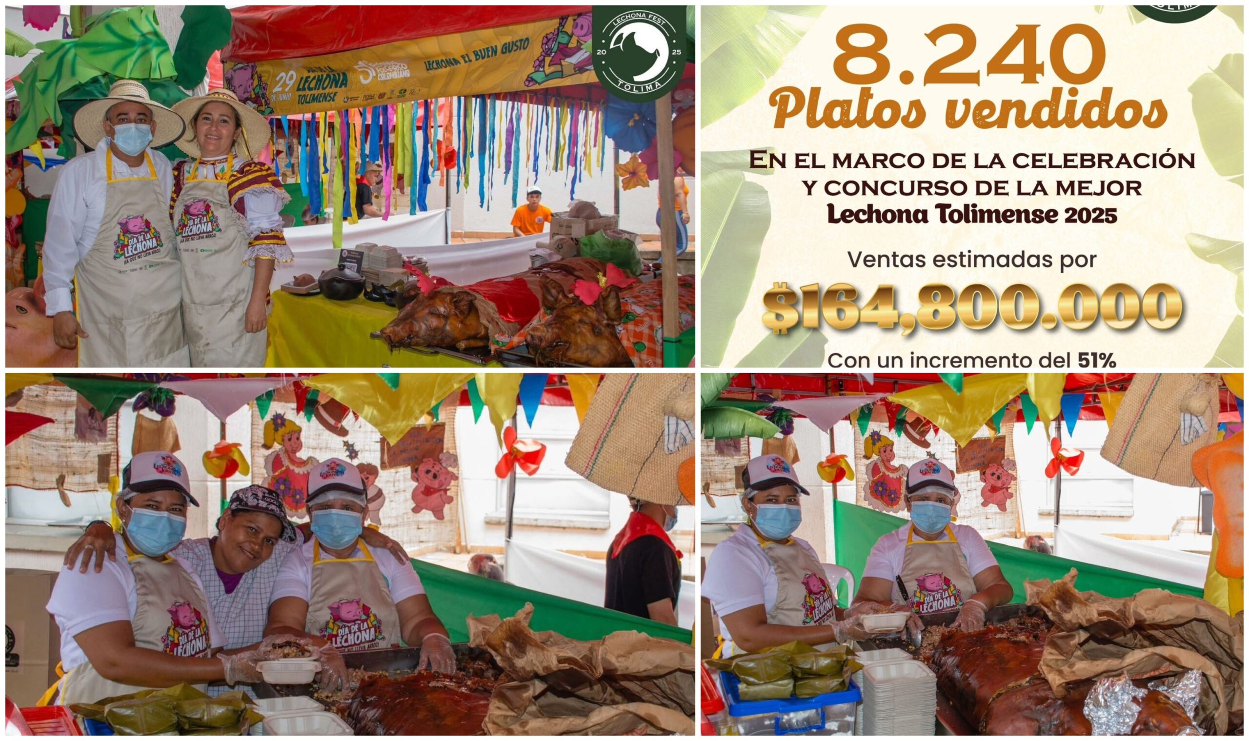 Ventas por $164 millones en el Día de la Lechona en Espinal 1