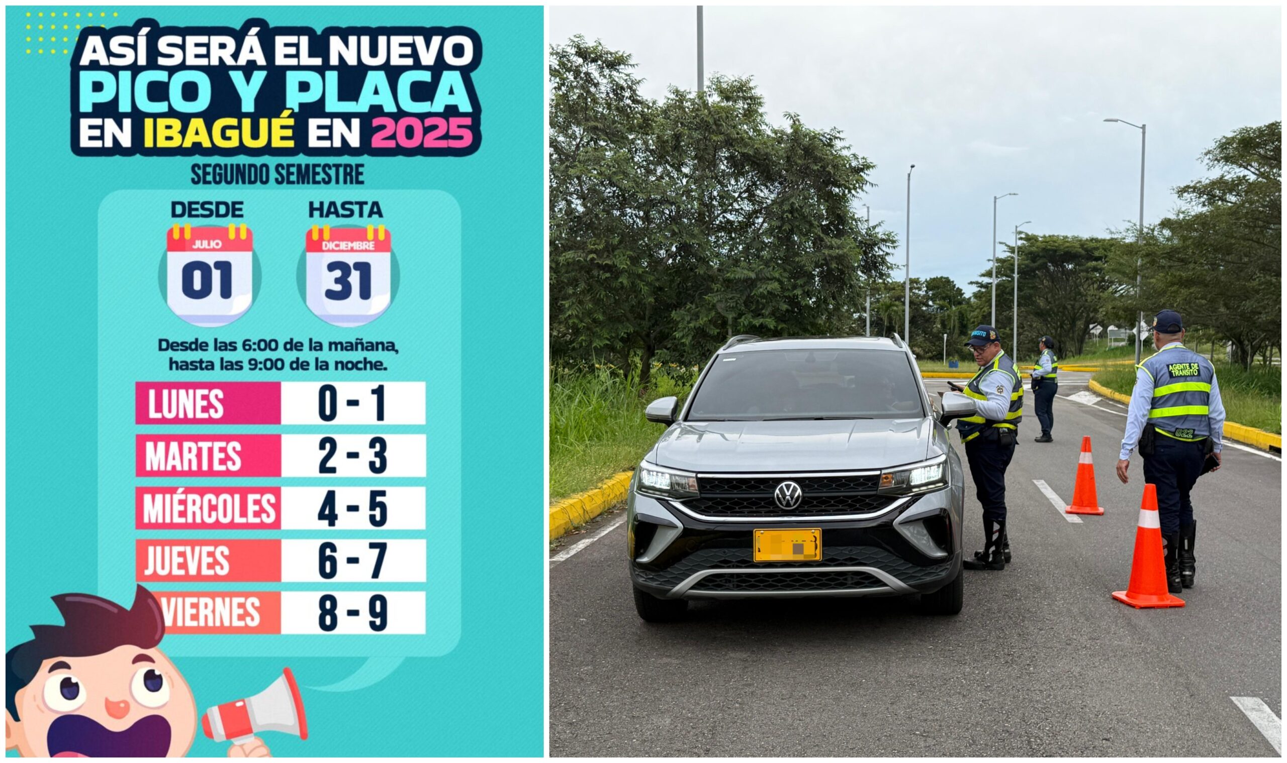 Conductores de Ibagué: mucho ojo este es el nuevo pico y placa 1