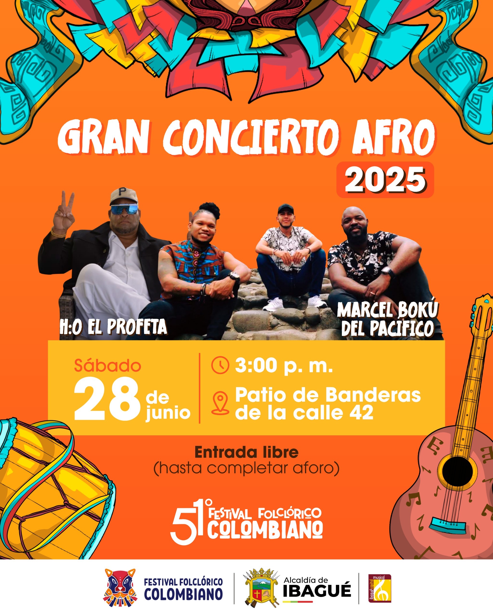 Concierto Afro este sábado, en el Patio de Banderas de la 42 4