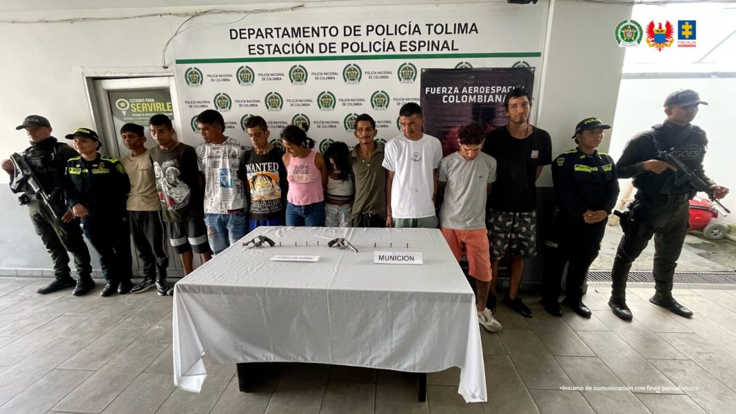 Medida de aseguramiento contra 8 integrantes de 'la carrilera' en Espinal 1