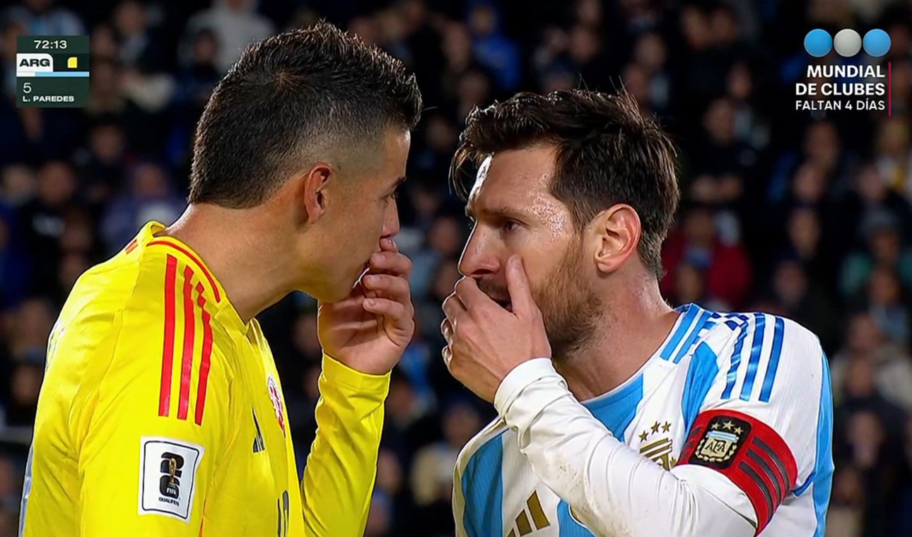Esta es la razón por la que Messi estaba molesto con James: se lo guardó desde marzo 1