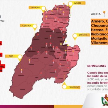 28 municipios del Tolima en alerta roja y 11 en alerta naranja por probabilidad de incendios 3
