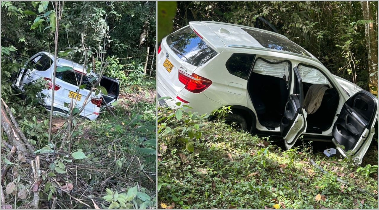 Accidente de camioneta en vía Ibagué -Rovira dejó a cuatro contratistas de la Gobernación del Tolima lesionados 1