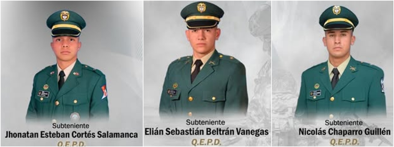 Hallan sin vida a los tres subtenientes desaparecidos en ejercicio táctico 1
