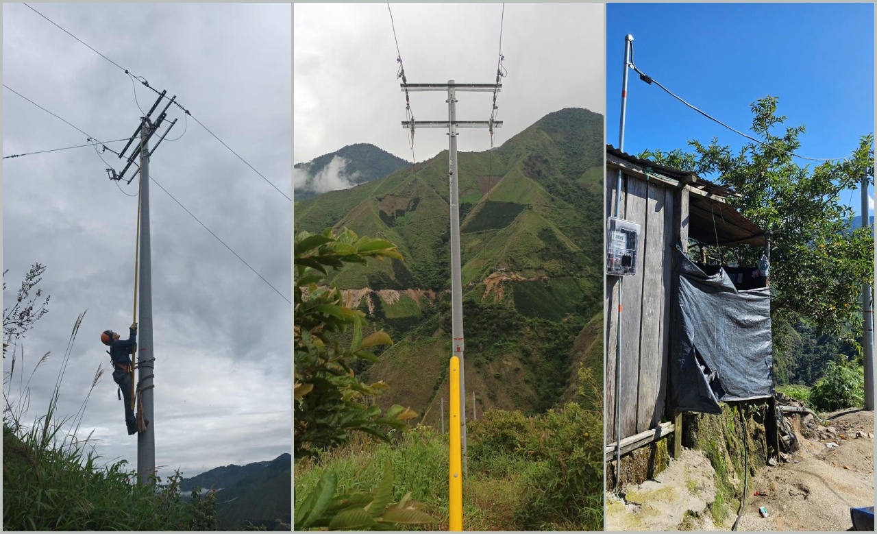 Después de 50 años, la energía eléctrica llega a las veredas Los Naranjos y San Mateo de Rioblanco 3