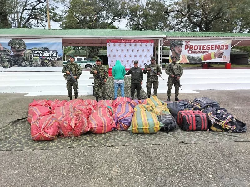 Cae cargamento de 425 kilos de marihuana de disidencias en Rioblanco 1