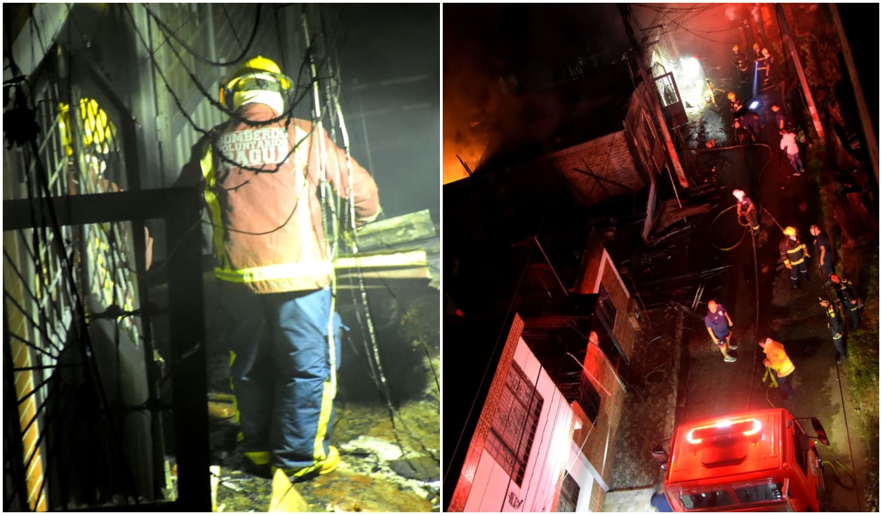 Incendio en el barrio Antonio Nariño de Ibagué deja cuatro viviendas destruidas 3