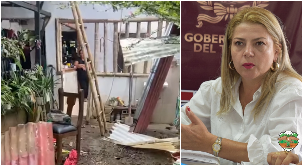 Varios barrios y veredas de Líbano con afectaciones por vendaval y lluvias 1