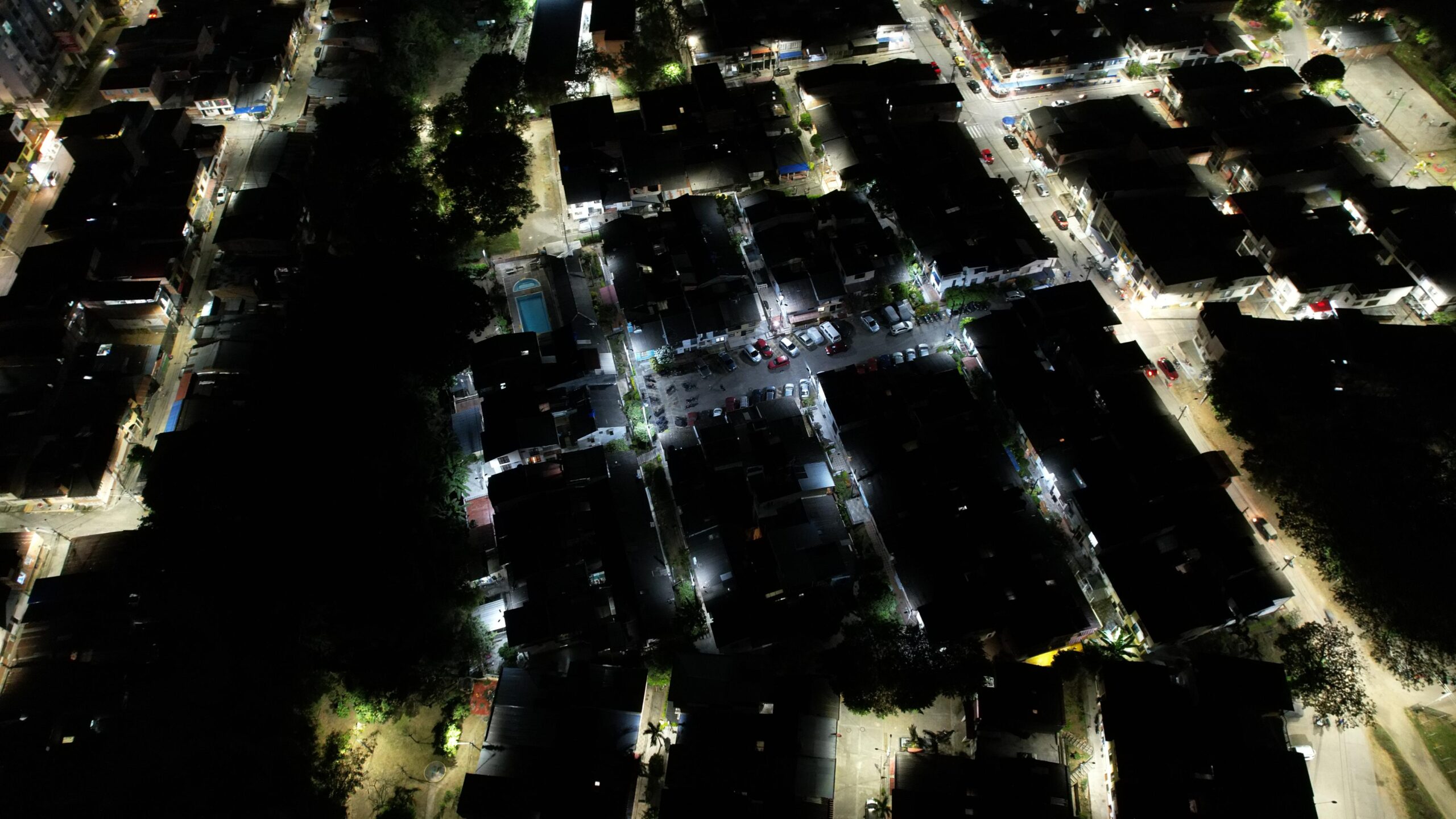 Alumbrado público de Hacienda Villa Luz fue modernizado con 35 luminarias LED 1