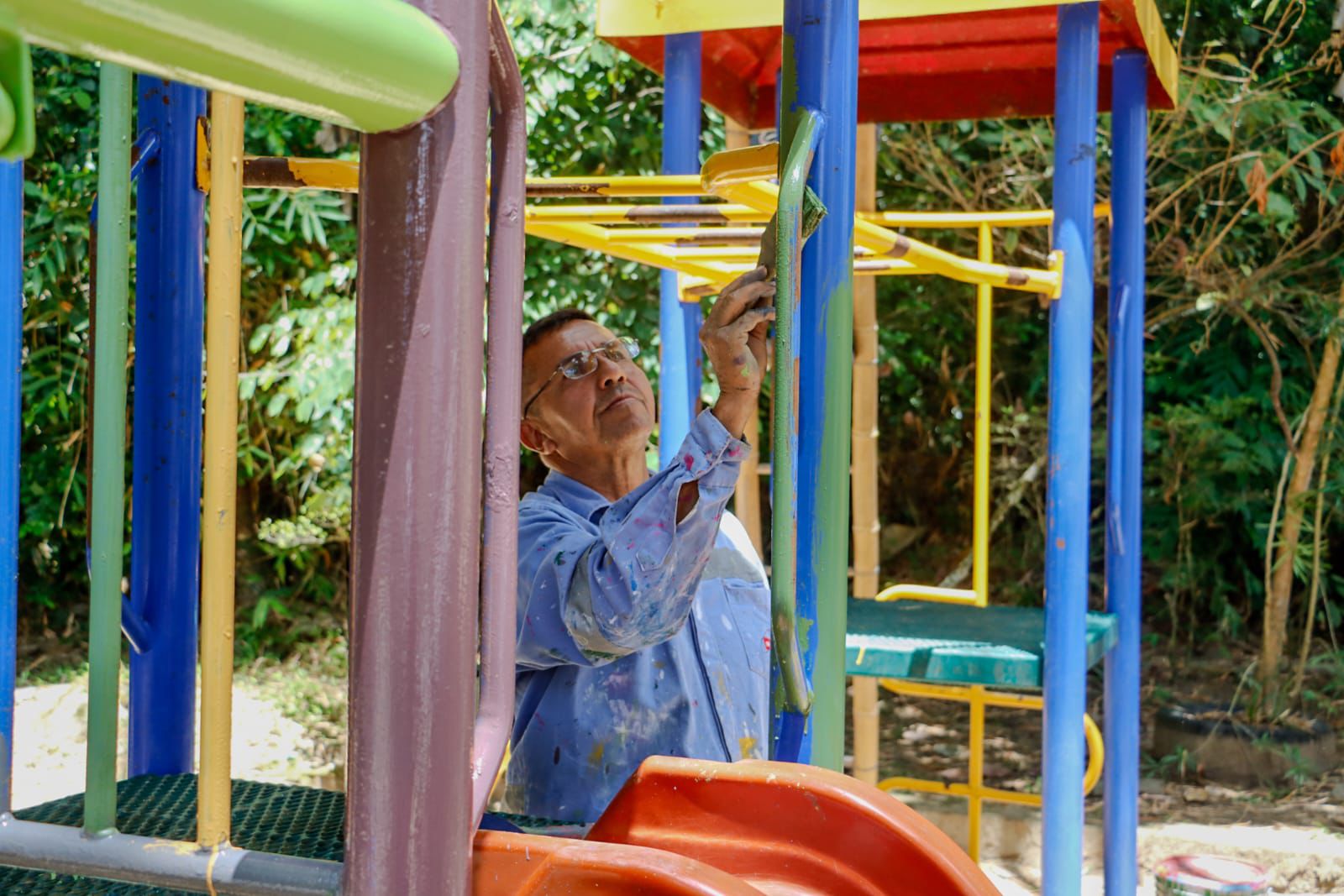 Con mantenimiento integral, parque de Hacienda Piedra Pintada lucirá renovado 1