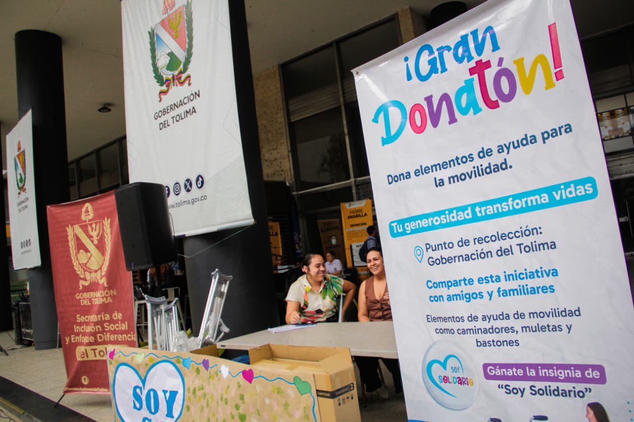 Tolima abre banco de ayudas técnicas con campaña ‘Soy Solidario’ 2