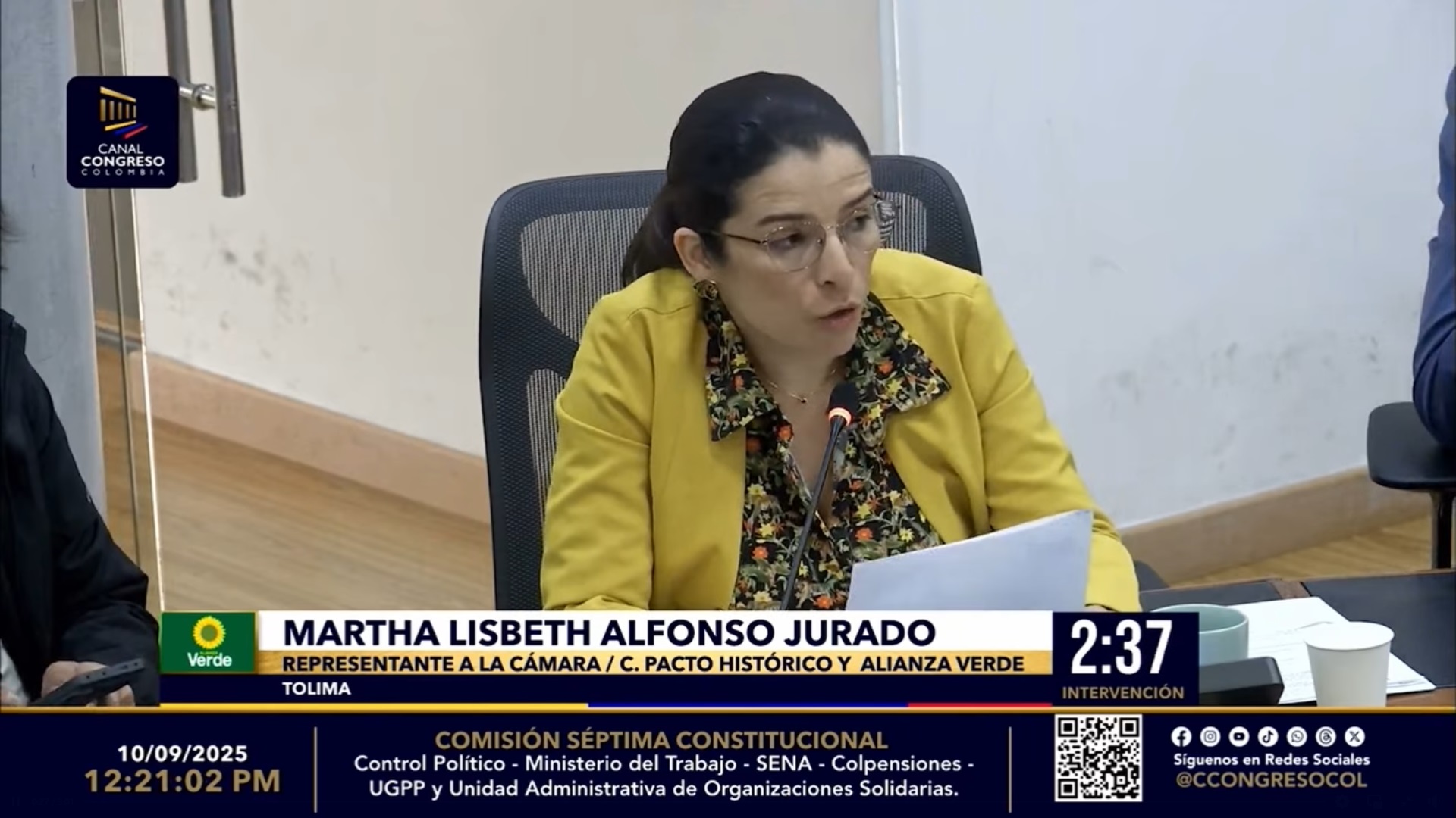 Martha Alfonso advierte reducción presupuestal a la Unidad Solidaria en 2026 1