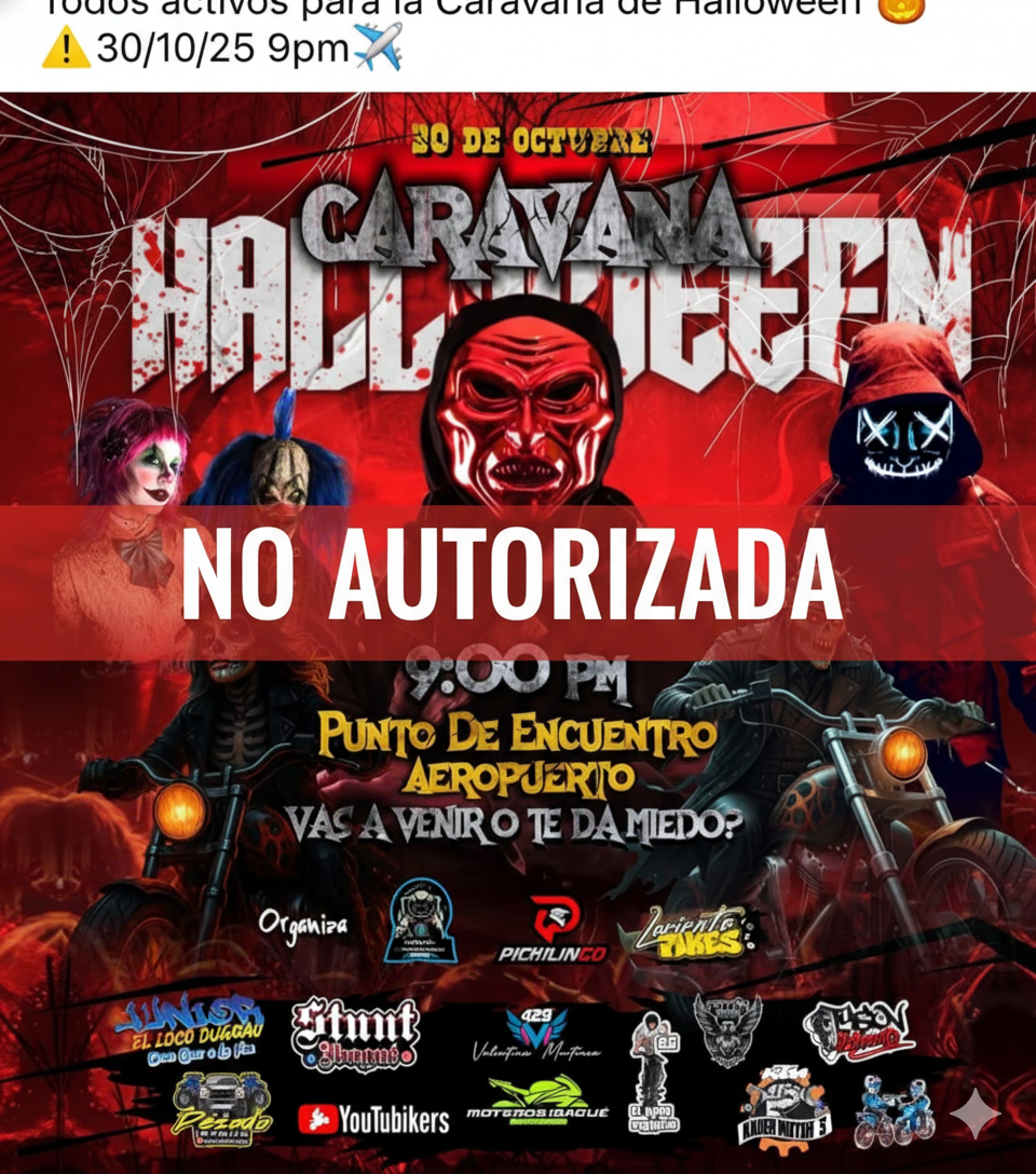 Caravana de Halloween en Ibagué sin autorización preocupa a las autoridades 4