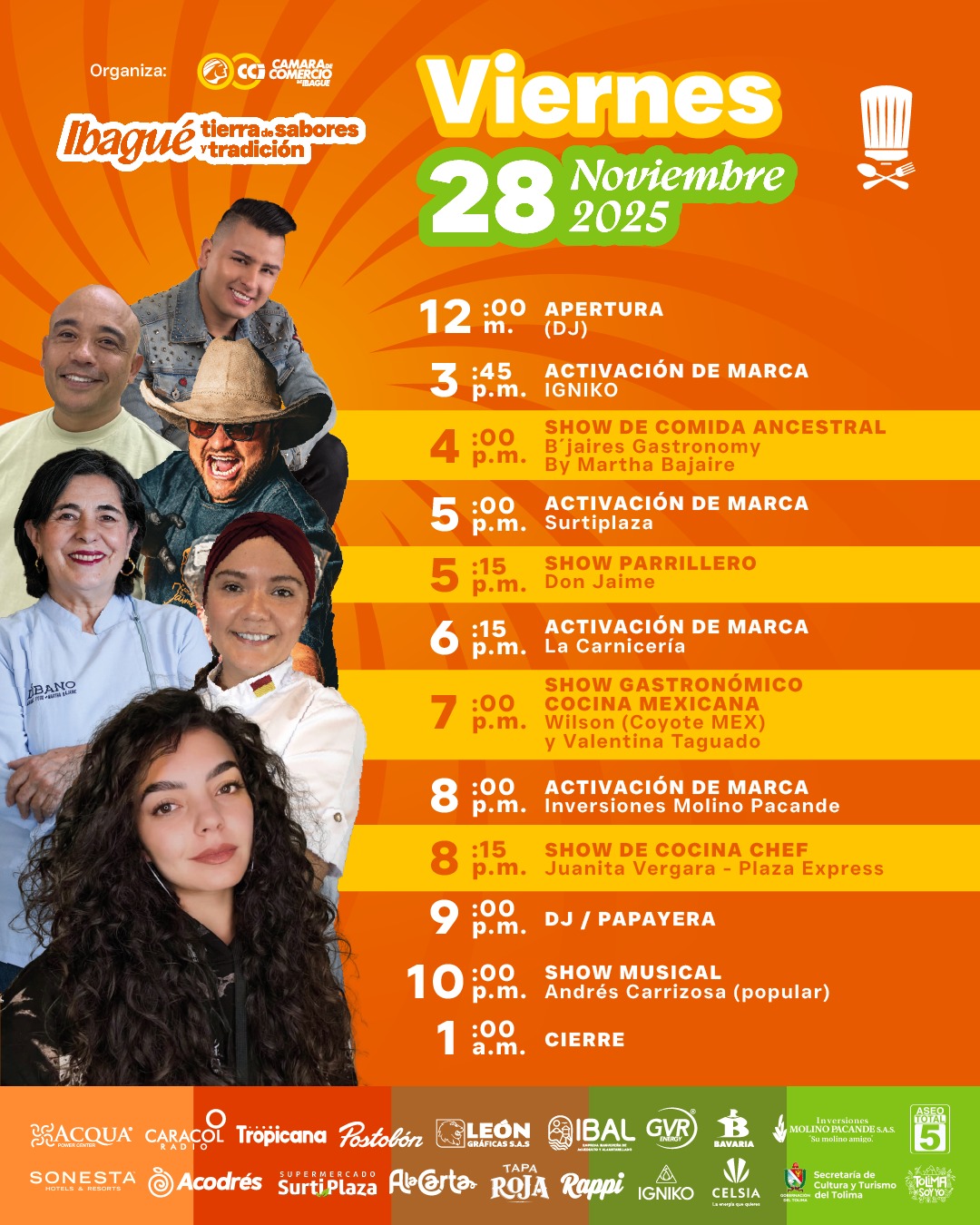 Ibagué se convierte en capital del sabor este fin de semana con la feria ‘Ibagué Tierra de Sabores y Tradición’ 2