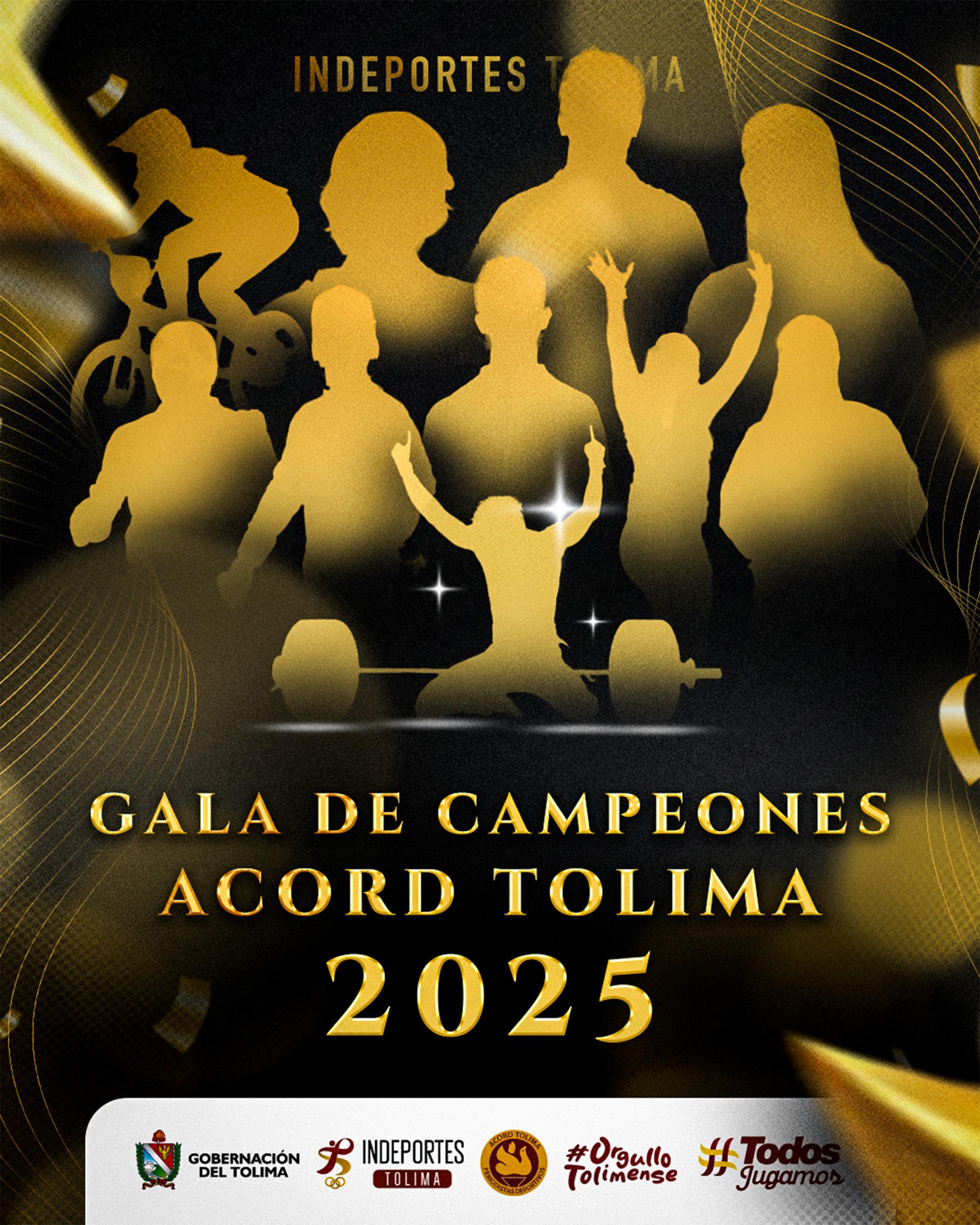 El deporte tolimense se viste de gala: llega la Gala de Campeones Acord Tolima 2025 4