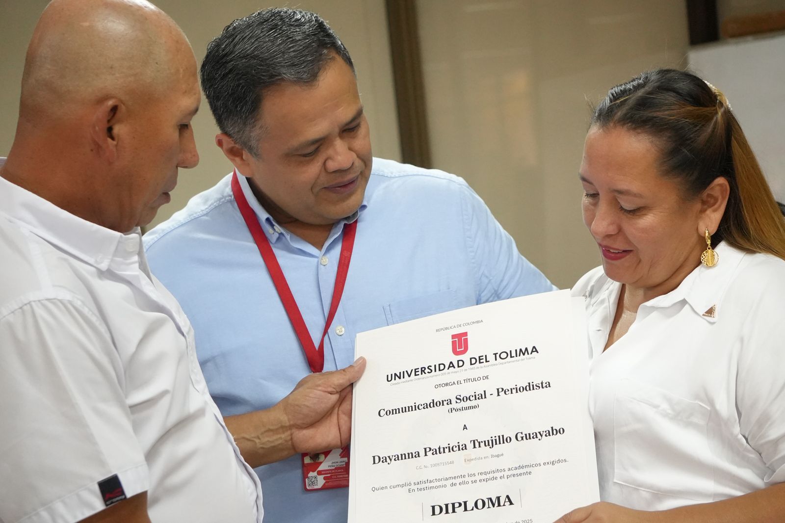 Universidad del Tolima otorgó grado póstumo a la periodista Dayanna Trujillo Guayabo 3
