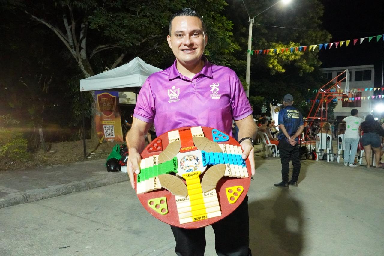 Jonathan Salcedo Méndez se coronó campeón de Parqués en los Juegos de la Cuadra en Ibagué 1