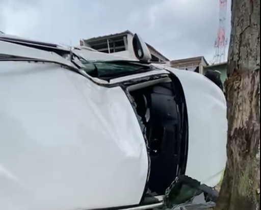 Tres personas resultaron heridas tras fuerte choque en la 37 con Ferrocarril 1