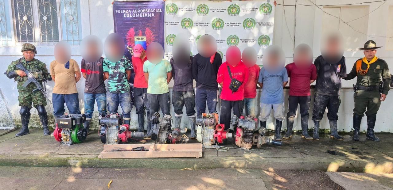 ¡Golpe a la minería ilegal en el Tolima! Capturan a 12 personas que extraían oro y movían millonarias ganancias 3