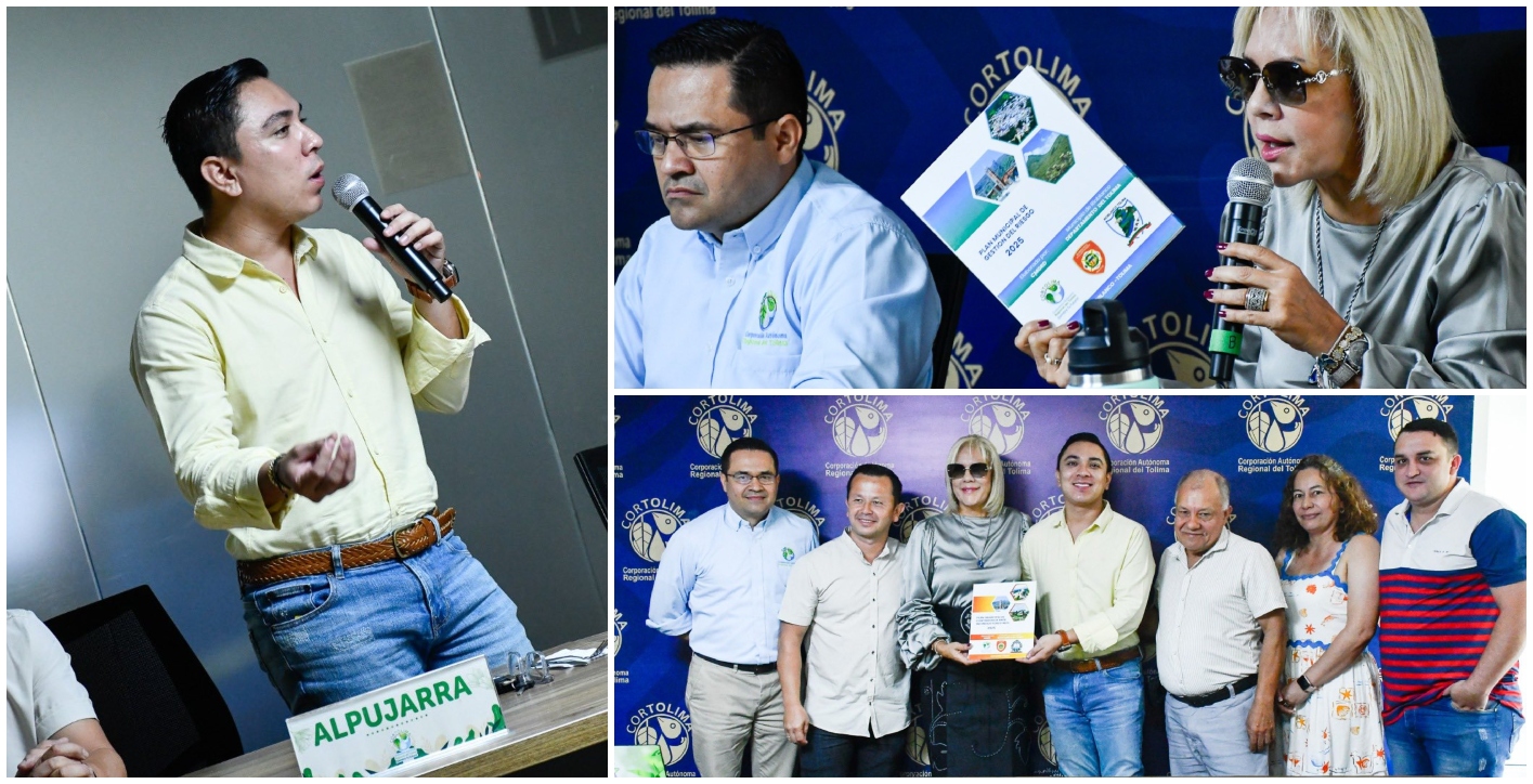 Alcalde de Alpujarra destaca entrega de planes de gestión del riesgo por parte de Cortolima 1
