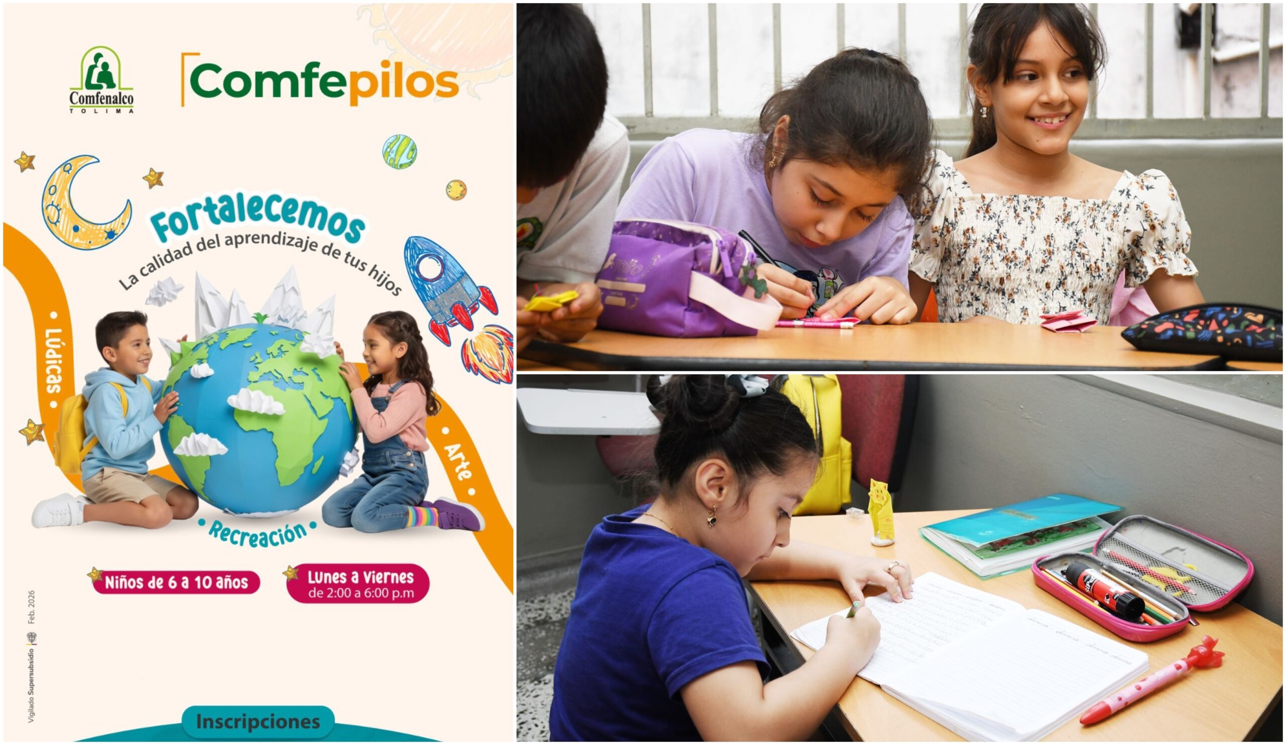 Se agotan los cupos en Comfenalco para refuerzo escolar a bajo costo en Ibagué 1