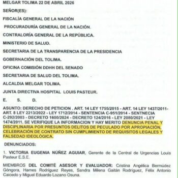 Control político en Melgar derivó en debate sobre contratación en el Hospital Louis Pasteur 3