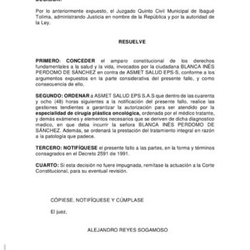 “Estamos al borde del colapso”: Paciente con cáncer de piel sigue sin recibir atención pese a tutela 4