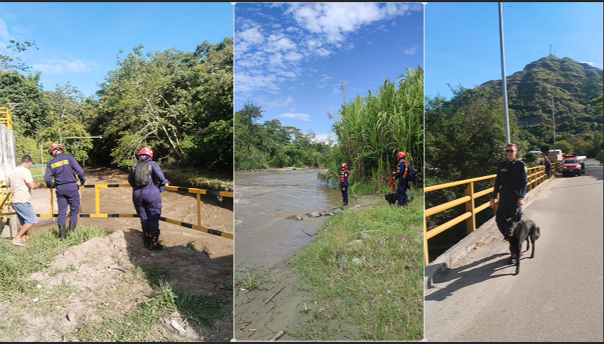Intensifican búsqueda de adulto mayor en el río Combeima y hallan sin vida a joven desaparecido en Prado 1