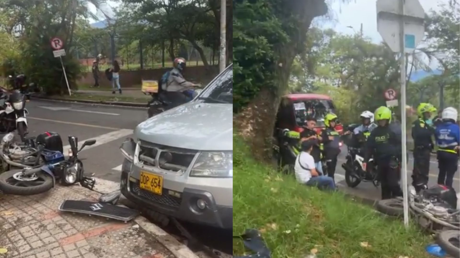 Intento de fuga y dos heridos tras siniestro vial en importante avenida de Ibagué 1