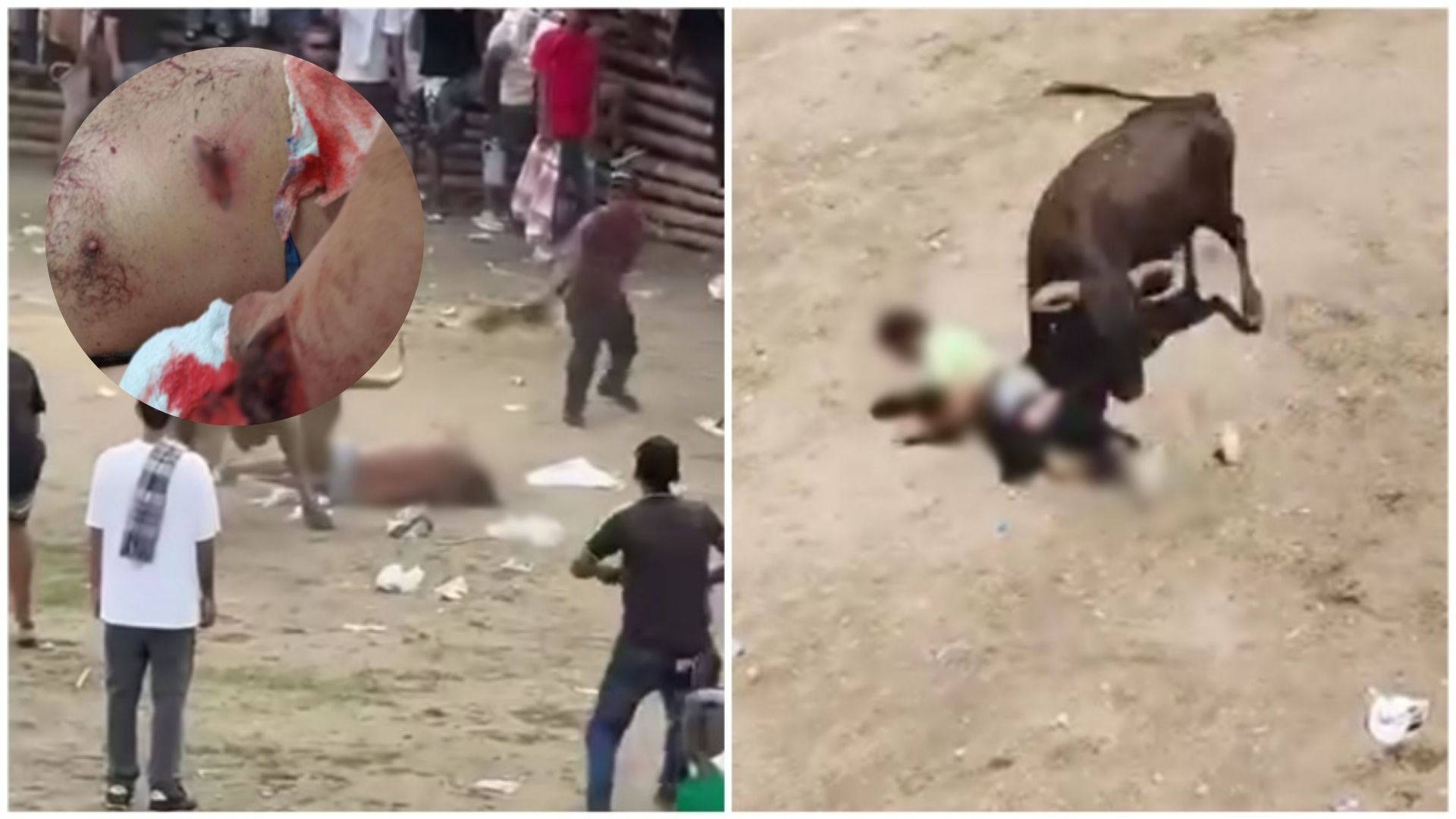 Diez personas resultaron heridas durante las corralejas de El Espinal; ocho fueron corneadas por toros 1