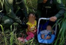 Llanto de un bebé permitió rescatar a dos hermanos que estaban abandonados entre la maleza en Quindío 13