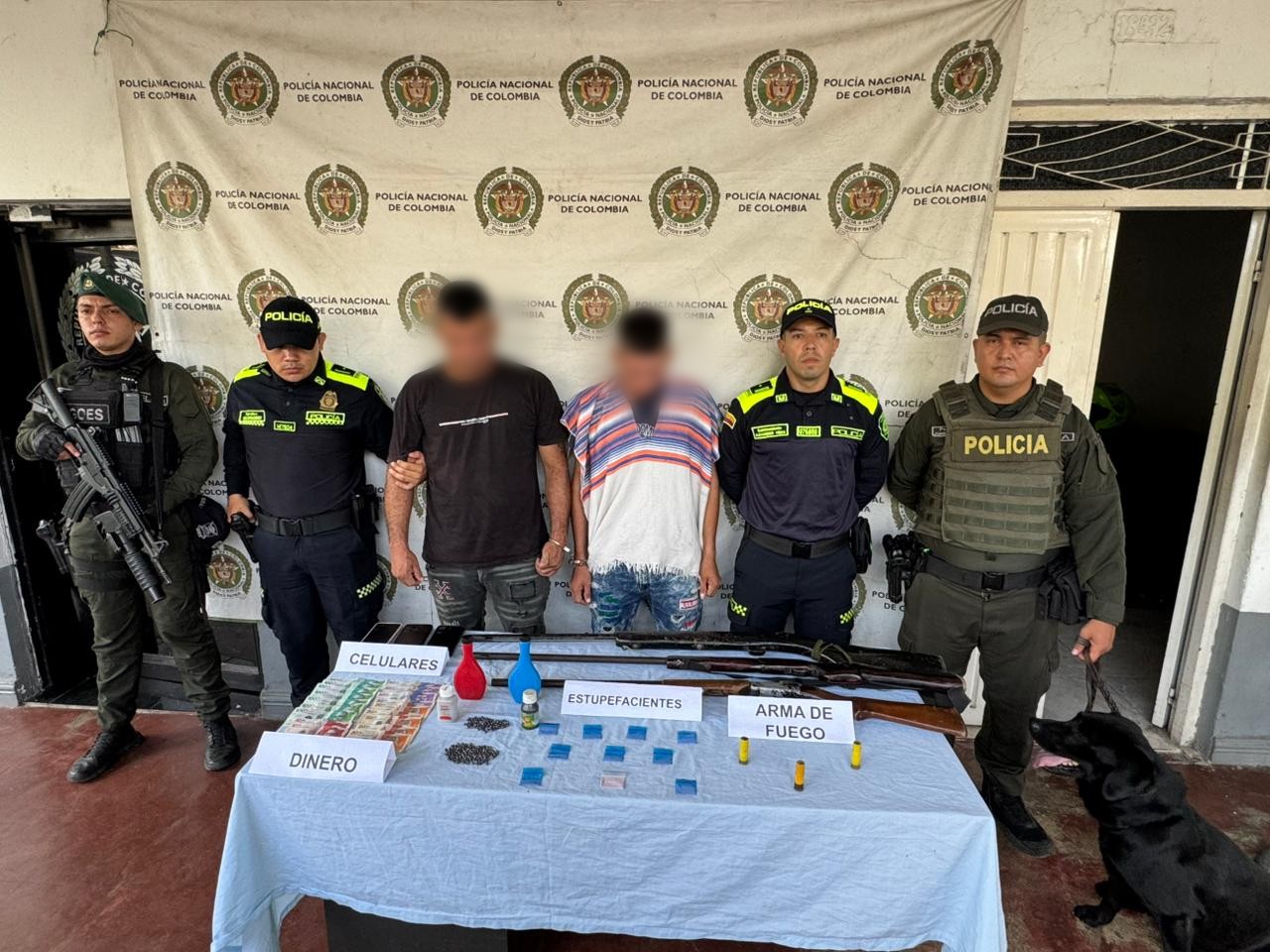 Cayeron en Saldaña: Armas, 'Tussi' y dinero en efectivo incautados en megaoperativo 1