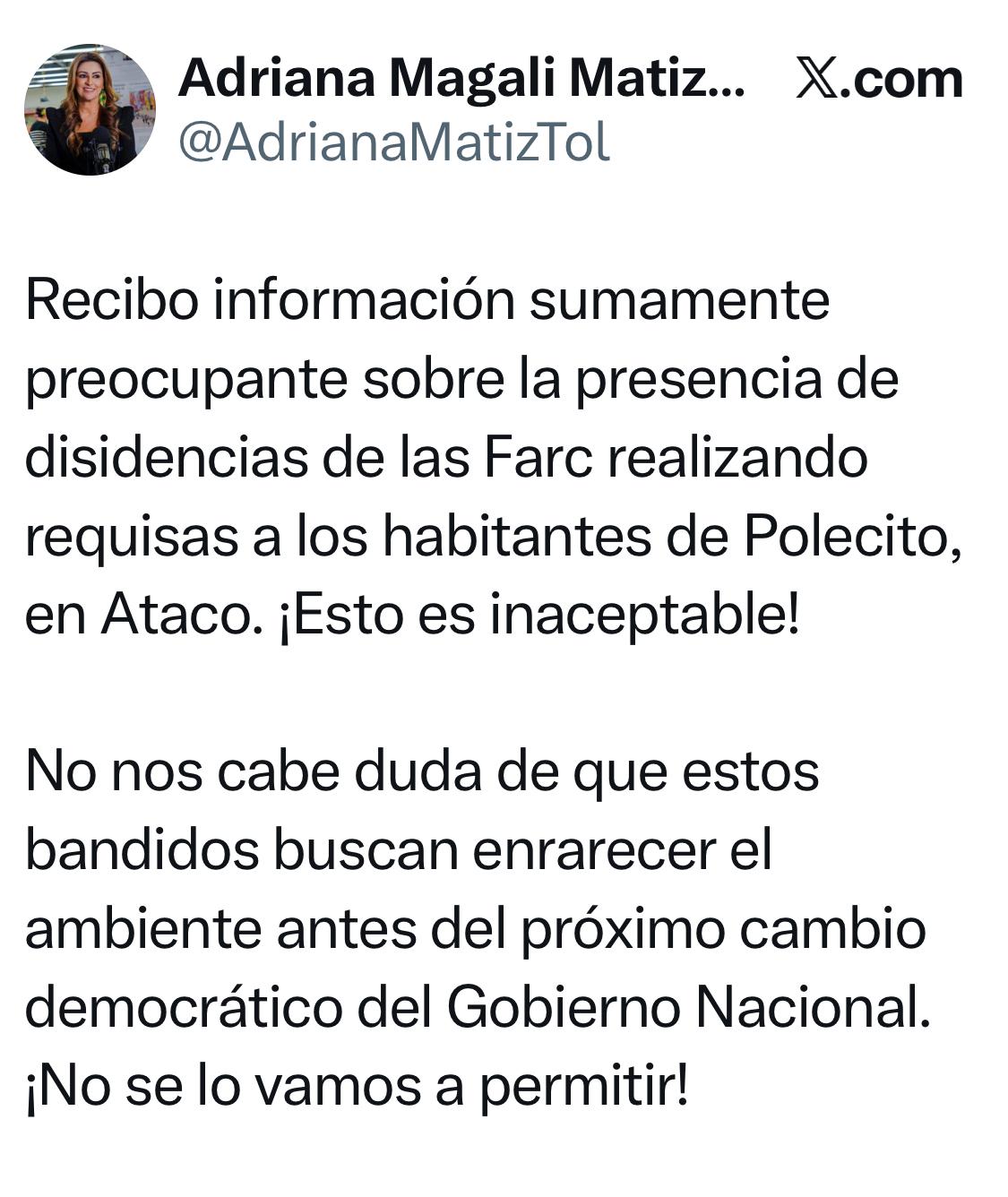 Alerta en el Tolima: Disidencias de las FARC realizan requisas ilegales a habitantes de Ataco 6