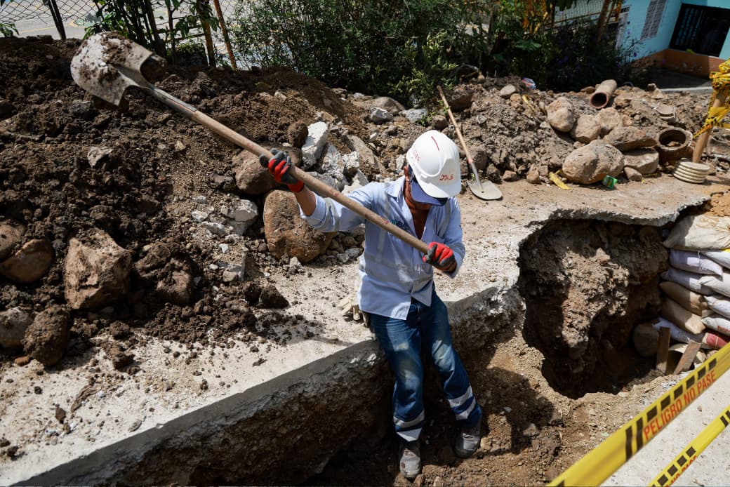 Obras de la Alcaldía de Ibagué renuevan alcantarillado en el barrio Cañaveral 1